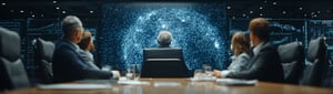 executives looking into a screen